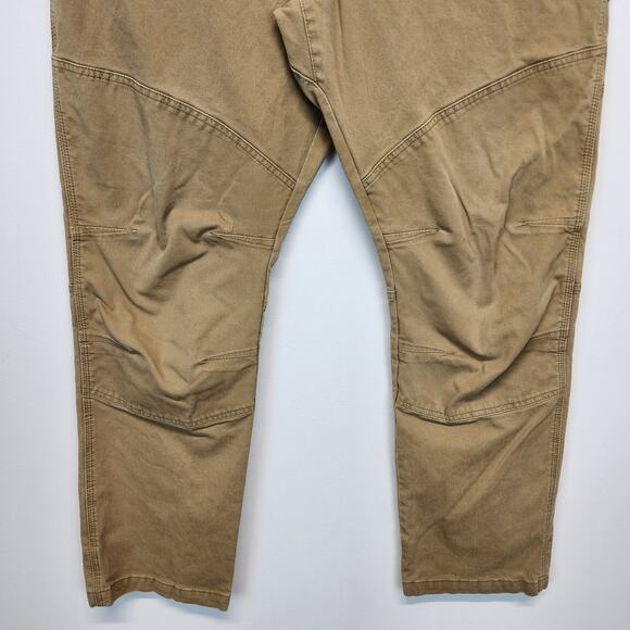 Wrangler Canvas Double Knee Utility Pants Size 40x32 Tan All Terrain Gear Work - Picture 3 of 11